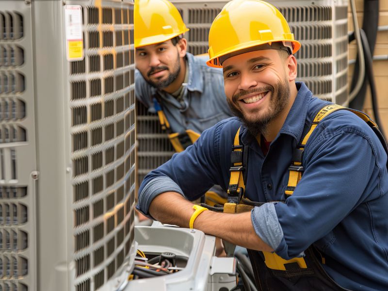 AC Services Dammam certified technician team